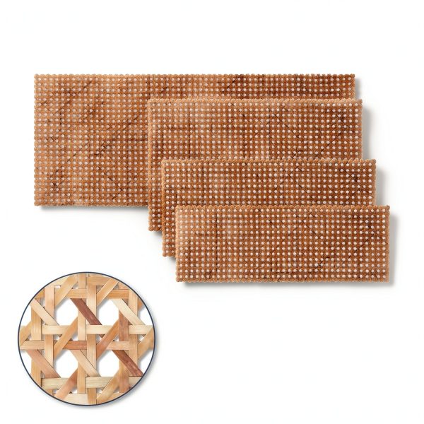 HomeVie Rattan Cane Webbing Roll 24x40 Natural Non‑Toxic for DIY-3