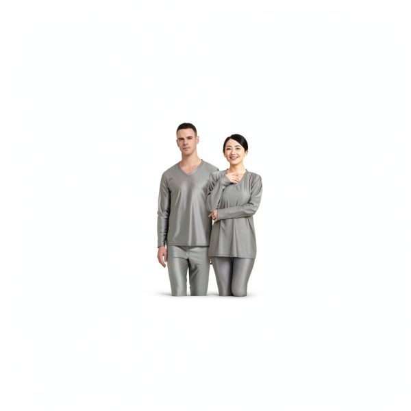 Amradield Silver Fiber Unisex Trousers & Blouse Large Breathable-1