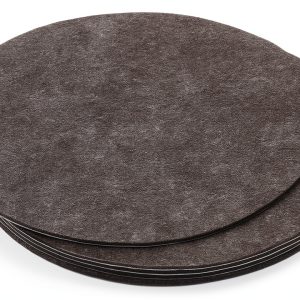 PATIKIL Felt Lamp Base Pad 7.5 Inch Dark Grey Anti‑Scratch Round Pad-0