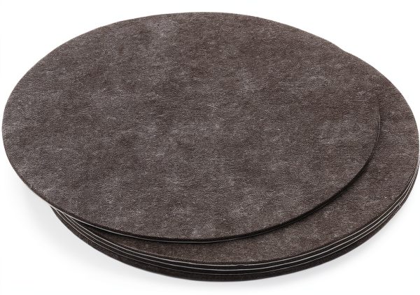 PATIKIL Felt Lamp Base Pad 7.5 Inch Dark Grey Anti‑Scratch Round Pad-0