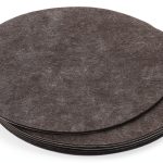 PATIKIL Felt Self‑Adhesive Furniture Pad – Dark Grey Round 7 Inch-0