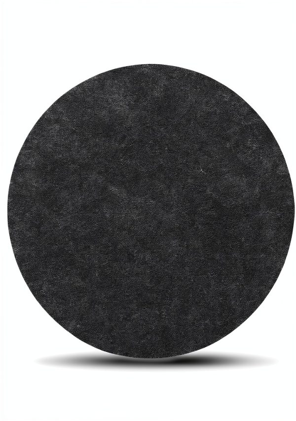PATIKIL Felt Lamp Base Pads 5 Pack Dark Grey Self Adhesive Round 8-1
