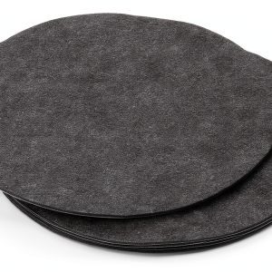 PATIKIL Felt Lamp Base Pad 5 Count Dark Grey Round 9 Inch Anti Scratch-0